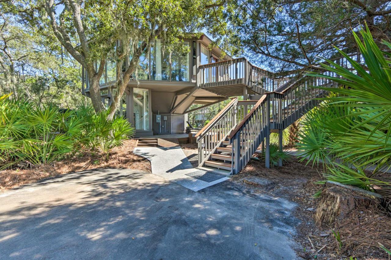 Villa Airy Treehouse With Bikes Walk To Harbour Town! à Île de Hilton-Head Extérieur photo