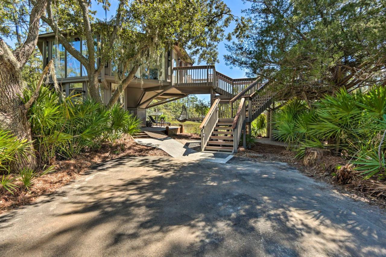 Villa Airy Treehouse With Bikes Walk To Harbour Town! à Île de Hilton-Head Extérieur photo